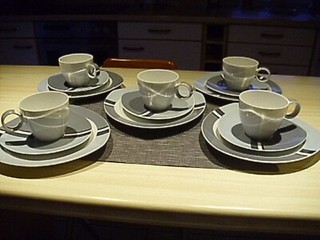 Thomas VARIO Silver Star 15tlg. 5 x 3tlg. Kaffee Gedecke wie neu