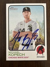 MICHAEL KOPECH Signed 2022 Topps Heritage High Baseball Card #658 White Sox AUTO