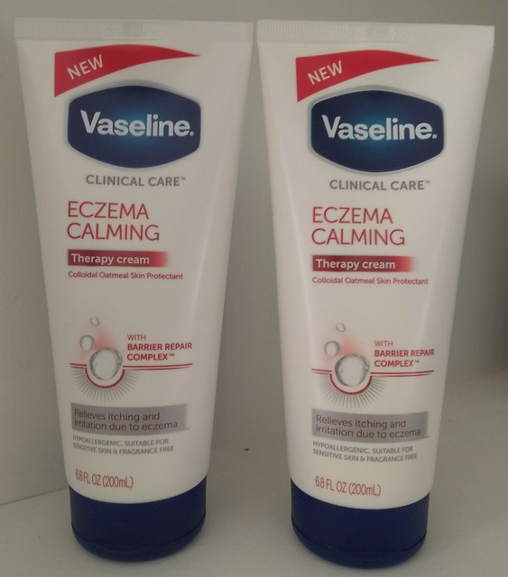 2 Vaseline Clinical Care Eczema Calming Therapy Cream for sale online eBay