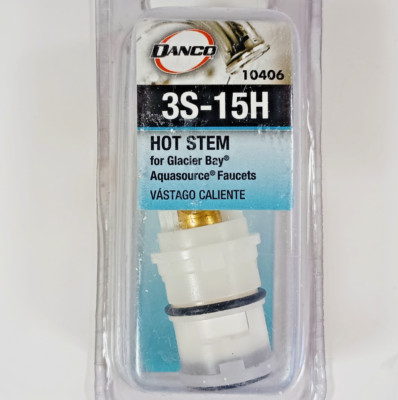 Danco 10406 ~ 3S-15H Hot Stem for Glacier Bay Aquasource Faucets.