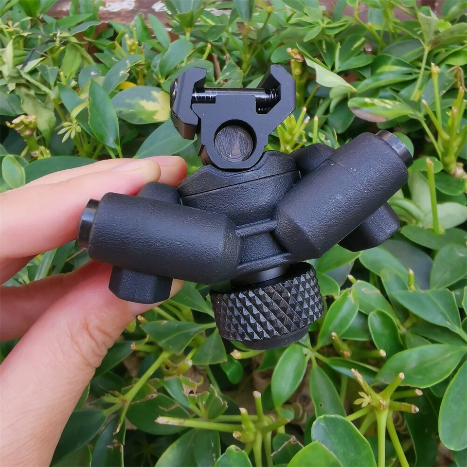 Bipé de rifle ajustável 1913#Picatinny/Mlcok montagem em trilho bipé polímero de alumínio - Imagem 3 de 4