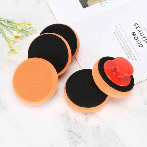 6 Teile Hand Polierschwamm Puck Applikator Schaumstoff Polierpad Auftragsschwamm - Bild 12 von 13