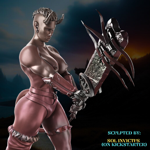 Dungeons & Dragons Playable Character - Female Tiefling - Barbarian, Fighter - Picture 52 of 52