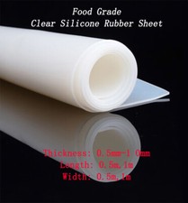 Weiß Silikon Gummi Platte 0,5-10mm Dicke Lebensmittelqualität Dichtungsmaterial