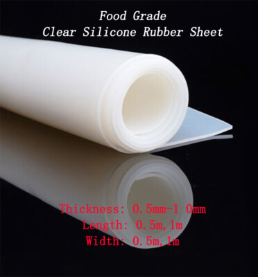 NEW White Silicone Rubber Sheet 0.5mm-10mm Thickness Food Grade Gasket Material