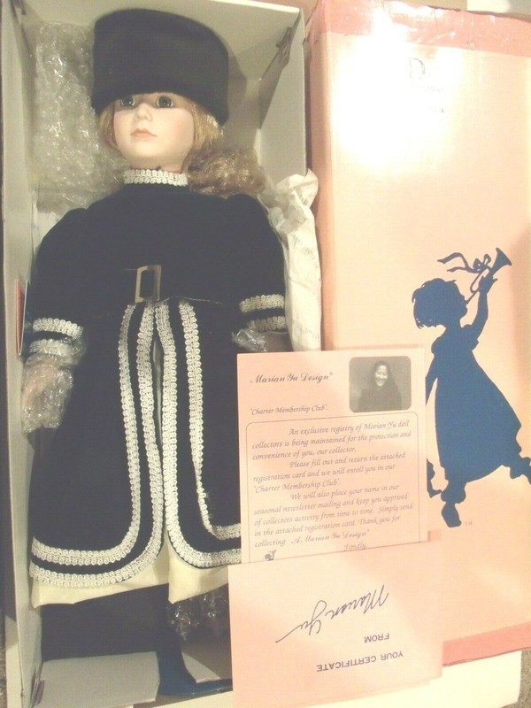 MYD Marian Yu Designs 19" Porcelain Doll Russia Samara w/ COA 10000