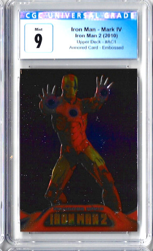 2010 Iron Man 2 CGC 9 Mark IV Armored Card Embossed Concept 2