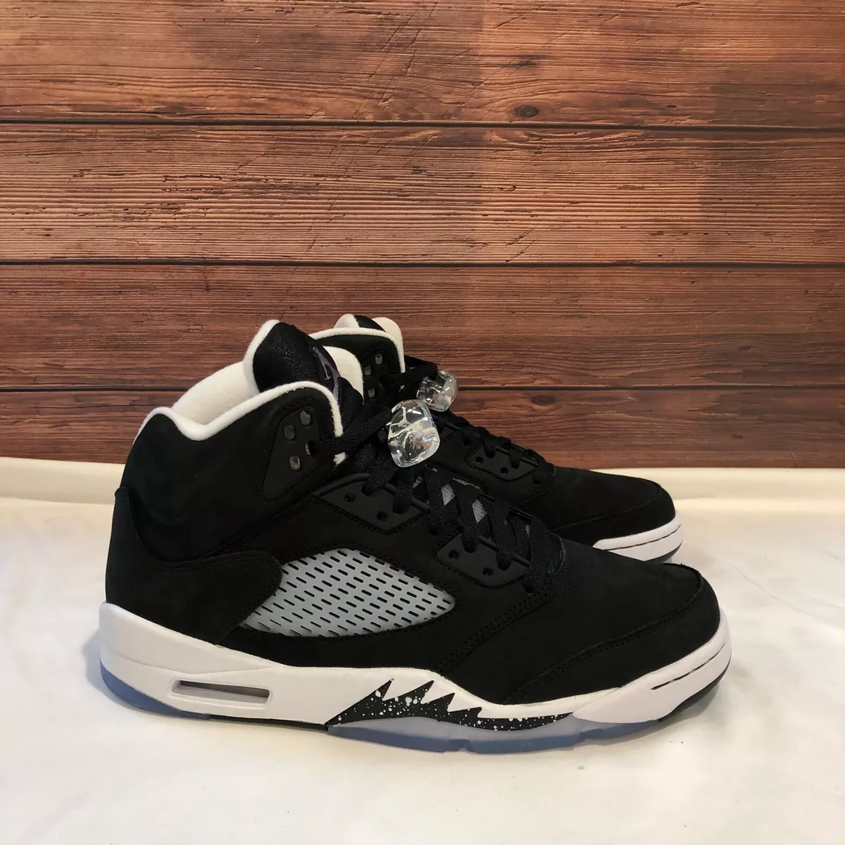 Jordan 5 black suede sale