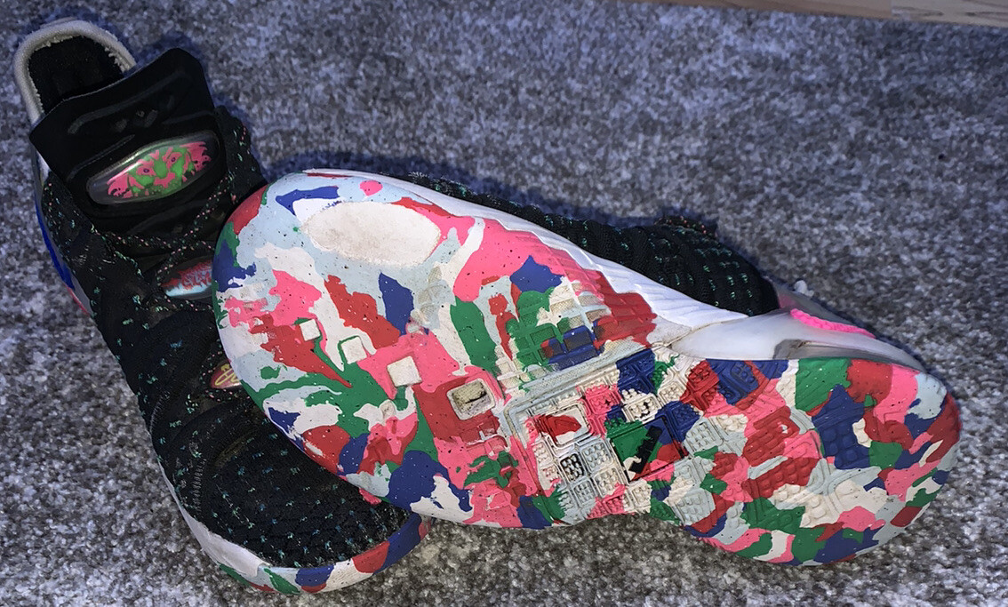Nike LeBron XVIII 18 GS James Gang Black White Multicolor