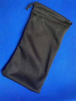 Brillensäckchen Brillen Etui  Zugband Brillentasche schwarz 17,5 x 8,5 cm
