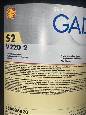 SHELL GADUS S2 V220 2 PAIL