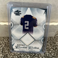 2023 Leaf Trinity Justin Jefferson #RRR-6 Retro Rookie Relics Patch Memorabilia 