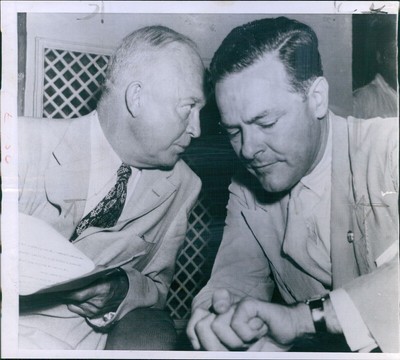 1952 Senator Lodge Republican Conv President Elect Eisenhower Politics 7X7 Photo