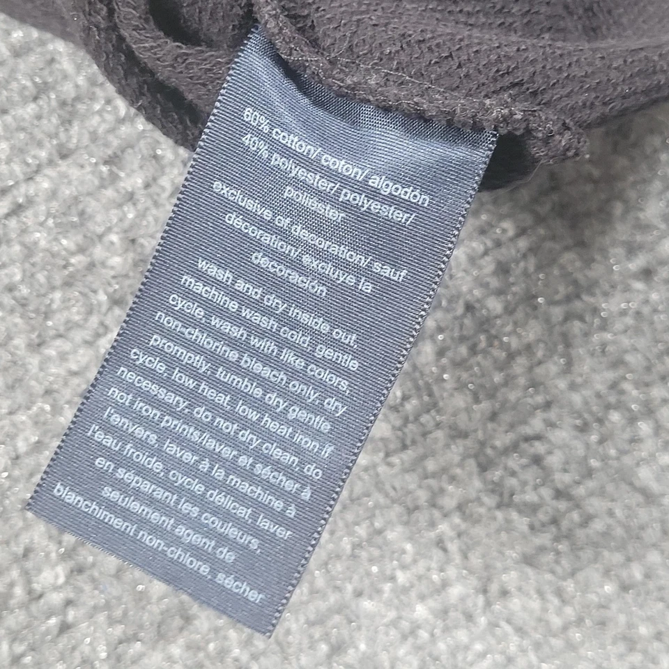 Tommy Hilfiger Hoodie Dress Womens XL Black Flag Pullover Long Tunic Extra Large - Image 3 of 4