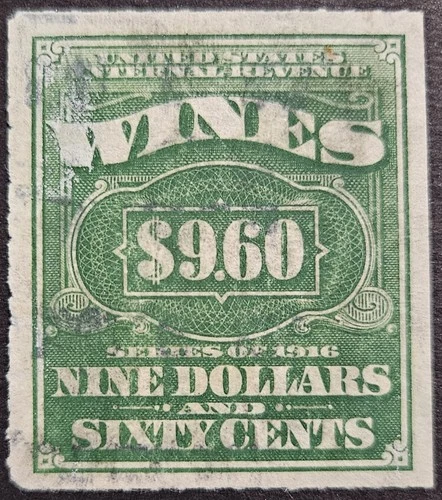 US Stamp Collection - Revenue - Cordial & Wine - Scott # RE83 - Used
