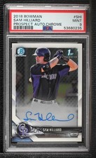 2018 Bowman Chrome Prospect Auto Sam Hilliard #CPA-SHI PSA 9 MINT Auto 06z2