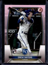 2023 Bowman Drew Waters RC Pink Rookie #/175 Royals