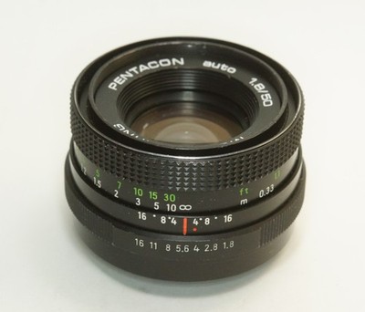 German PENTACON auto 1.8/50 MULTI COATING M42 274NB-413 Black Late el A/M