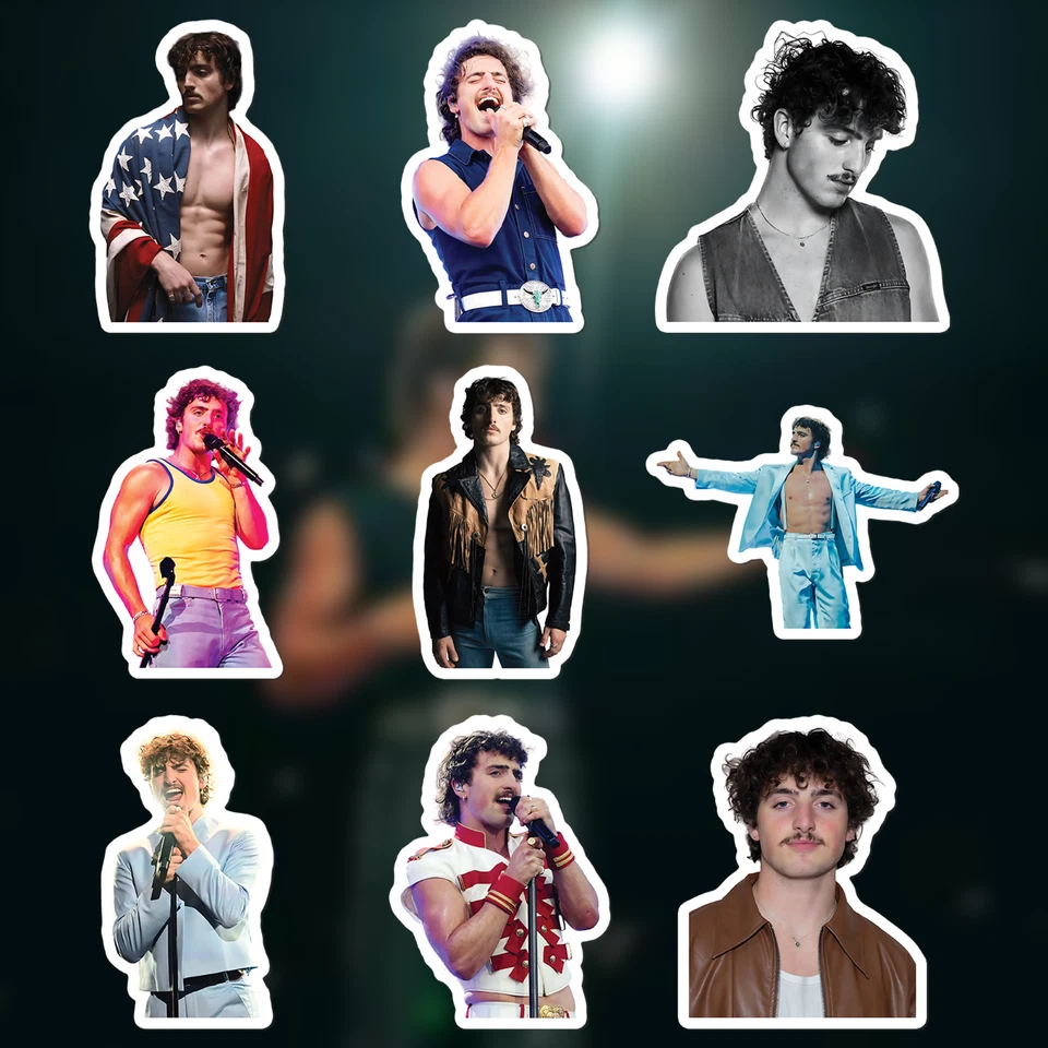 5SECOM Benson Boone Stickers-Waterproof Die-Cut Vinyl Stickers-9 PCS Stickers