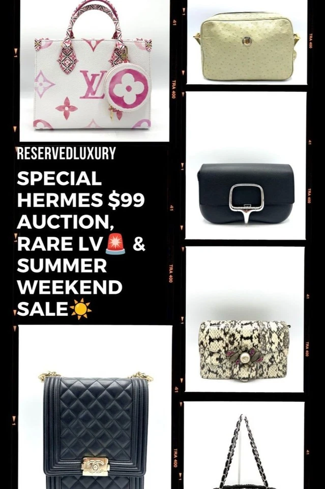👀SPECIAL HERMES $99 AUCTION, RARE LV & SUMMER WEEKEND SALE🔥