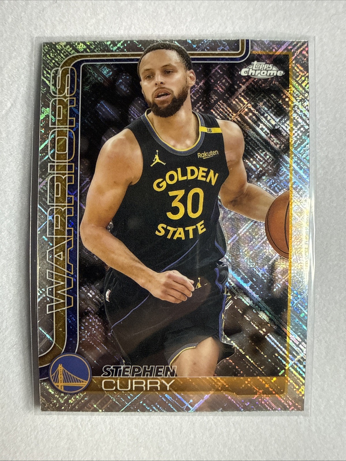 2025 Topps Chrome #201 Stephen Curry Refractors Skylight
