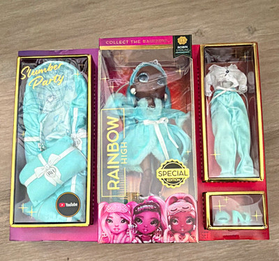 MGA Rainbow High Robin Sterling Slumber Party 11in Doll Outfit Shoes Accs