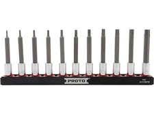 Proto J7440R11SAE 11 Piece 1/4" Drive Advanced Hex Bit Socket Set - SAE RBRT NEW