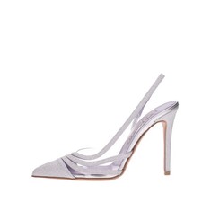 Albano Decollete Pelle Donna Argento 3283 4