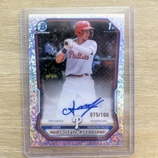 2026 Bowman Chrome Anderson Araujo Auto /100 Mini-Diamond 1st Bowman