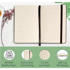 Simply Genius A5 Notebooks College Ruled 192 pages, 5.7" x 8.4"(Gray, 20 Pack)