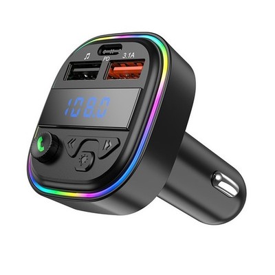 Auto Wireless MP3 Player Dual USB Quick Charge FM Transmitter Freisprechmikrofon