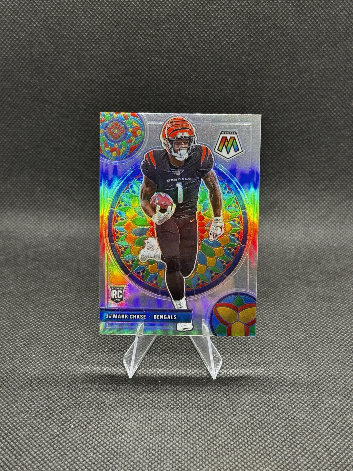 2021 Panini Mosaic Ja'Marr Chase Rookie Stained Glass 🔥 Case Hit 🔥 SSP