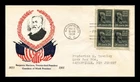 Dr Jim Stamps Benjamin Harrison 24C Block First Day Cover W M Grandy Cachet