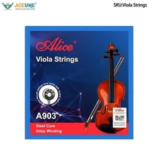 Alice Viola Strings A903 Steel Core Alloy Wound 4 Strings Practice Performance