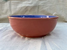 Vtg Lindt Stymeist Colorways SERVING/ VEGETABLE BOWL• Salmon Blue • 10 3/4 • EUC