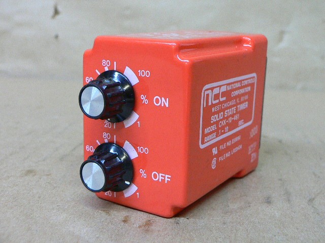 Ncc National Ckk-10-461 Controls Corporation Solid State Timer .1-10 Sec