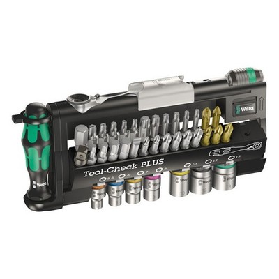 Wera Tool-Check Plus 1/4'' Drive - Metric Sizes, Phillips, Pozidriv, T...