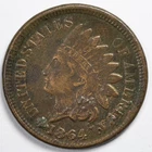 1864 Indian Head Penny Cent Extremely Fine (XF) Damaged