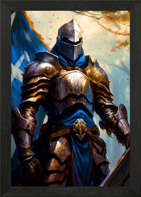 Ritter gerahmtes Wandbild Poster Leinwanddruck Bild