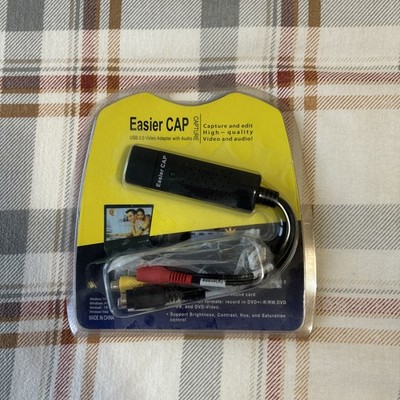 Easier CAP USB 2.0 Video Capture TV DVD VHS DVR Recorder Adapter With Audio NIP