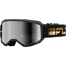Fly Racing Zone Goggles - Black/Gold with Silver Mirror/Smoke Lens 37-51520