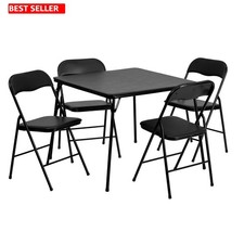 5-Piece Portable Folding Table and Chair Set - Perfect for Games  Gatherings