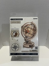 ROKR Luminous Globe Wooden 3D Puzzle ST003 180 Pieces USB Power Cable Mechanical