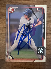 Kyle Holder 2016 NY Yankees SIGNED 1st Bowman in person Auto #27