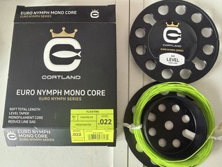 Cortland Euro Nymph Mono Core Fliegenschnur .022 Chartreuse nie gefischt