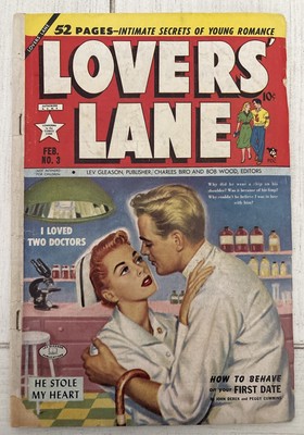 Lover's Lane #3 (Lev Gleason 1950) VG Golden Age Romance Nurse Cover Rare!