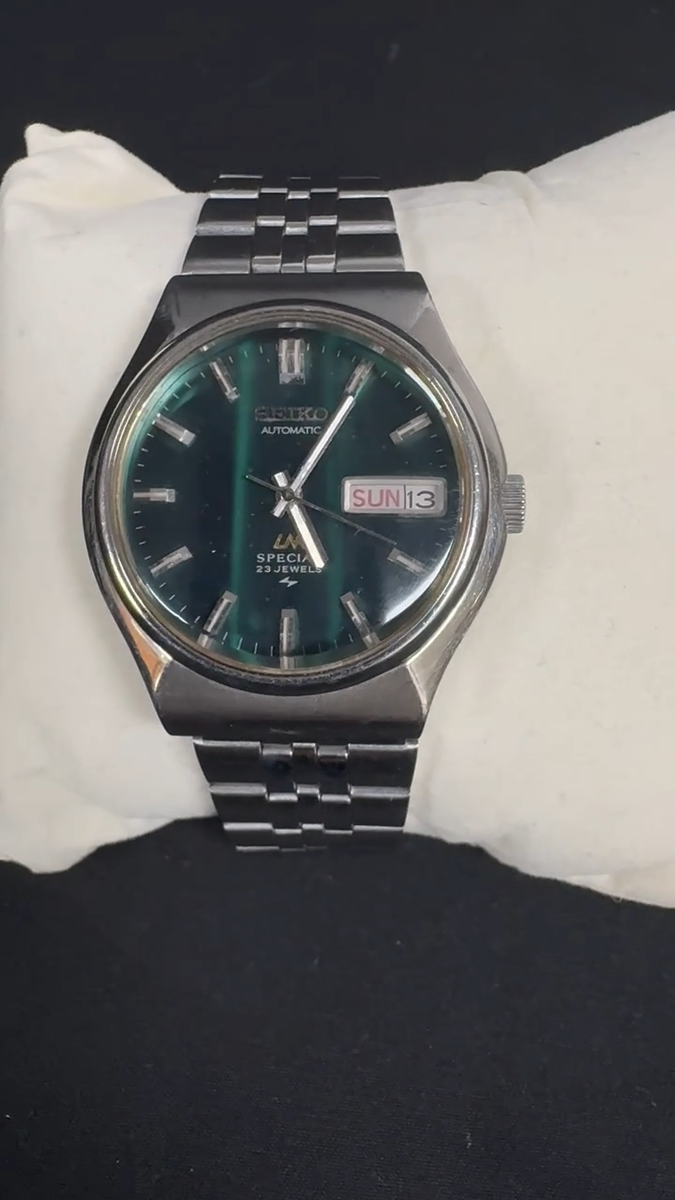 Seiko 5216-7040 Automatic Men's Watch LM Special Green Dial 23