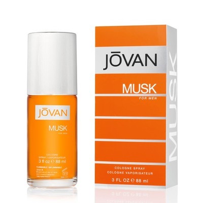 Jovan Musk Eau de Cologne for Men Long Lasting Musky Fragrance 3 Fl Oz