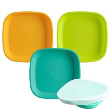 7 Flat Plate with Silicone Lid - Medical-Grade Platinum Silicone - Aqua - 3