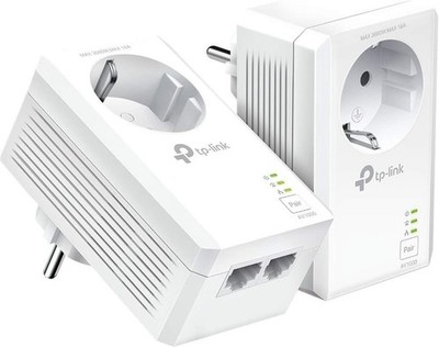 TP-Link Powerline Adapter Set TL-PA7027P KIT mit Steckdose AV1000, Gigabit-Port